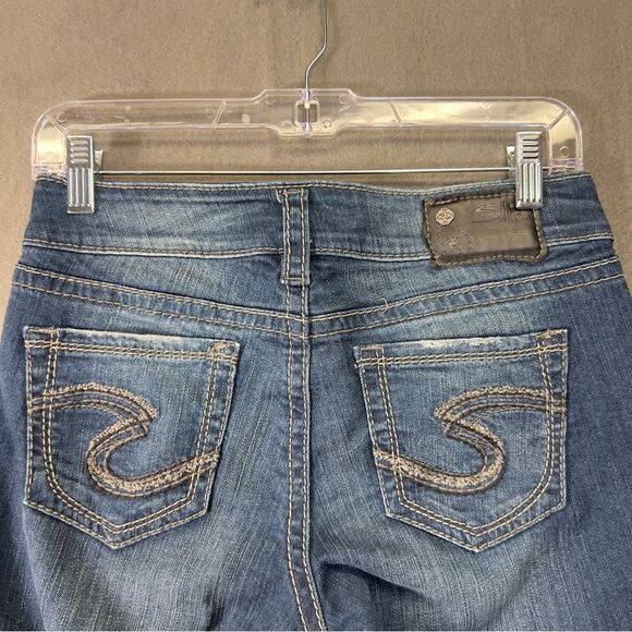 Silver Jeans Suki Mid Capri size 26 women’s denim crop pants W26/L22½ - Picture 8 of 10